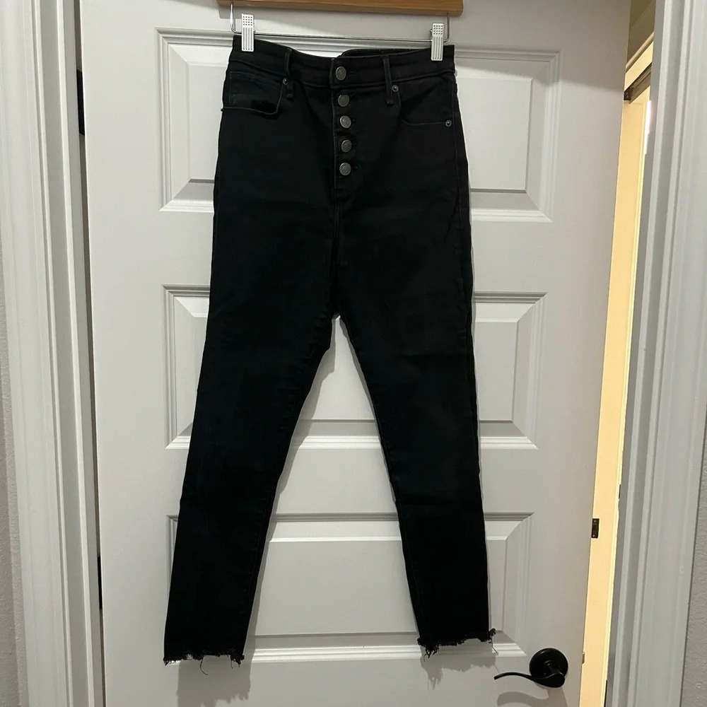Abercrombie super skinny ankle high rise jean